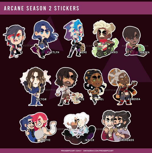 Arcane Season 2 Stickers