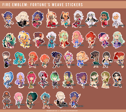 Fire Emblem Fortune's Weave stickers