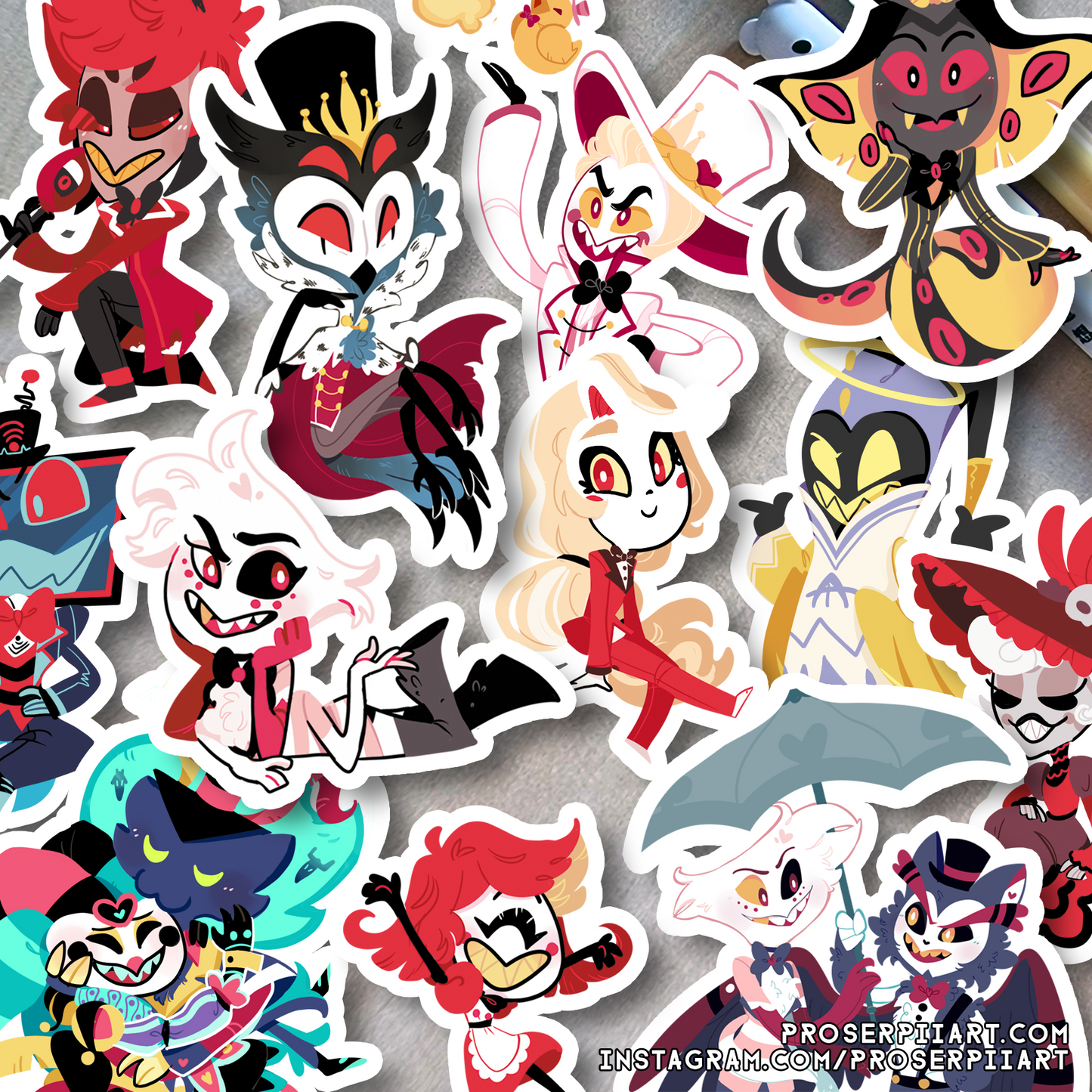 Hazbin Hotel and Helluva Boss Stickers