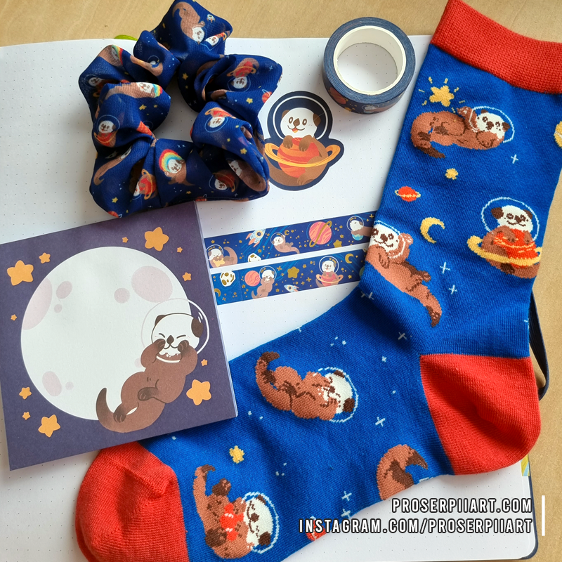 Otter Space Gold Foil Washi Tape