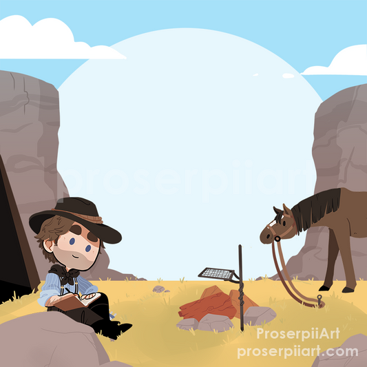 Arthur Sketching Memo Pad - Red Dead Redemption 2 Inspired