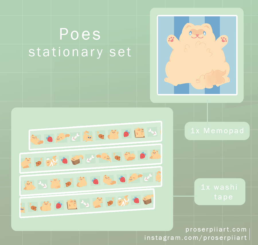 Poes the Ragdoll Cat Washi Tape
