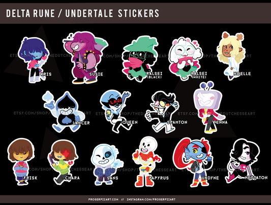Deltarune / Undertale Stickers
