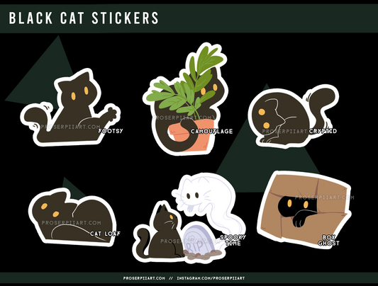 Tiamat the Black Cat Stickers!