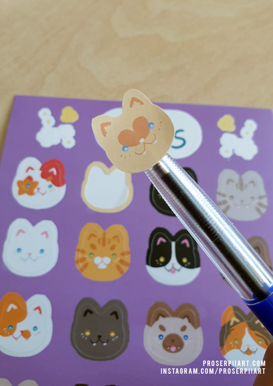 Cats! Vinyl Sticker Sheets