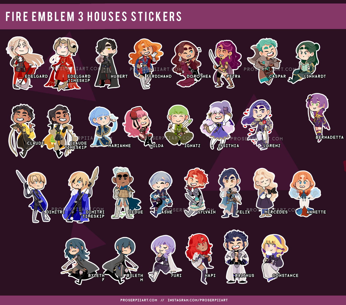 Fire Emblem Three Houses stickers
