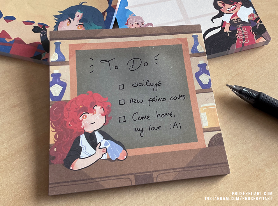 Diluc's Dawn Winery Memo Pad
