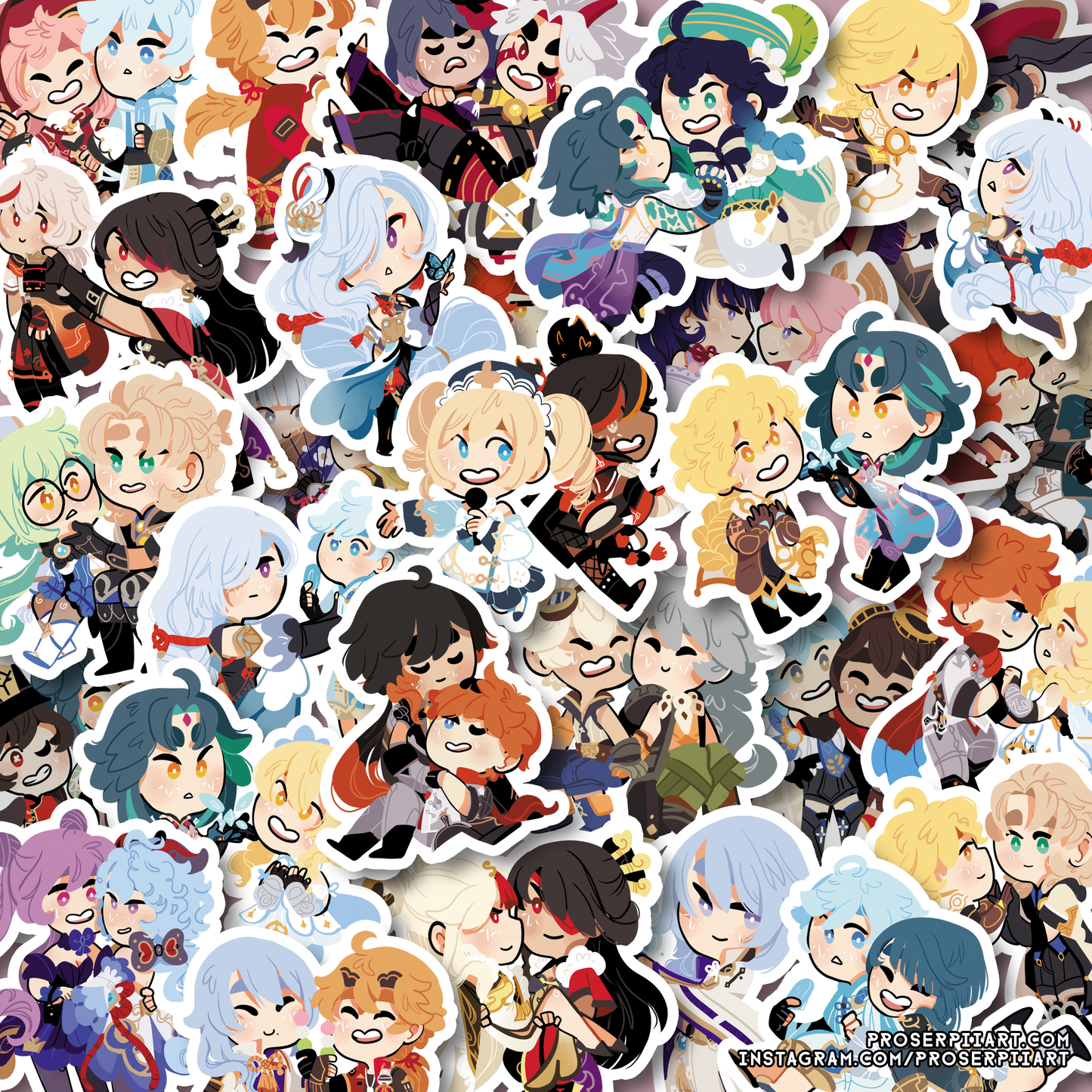 Genshin Impact Ship Stickers