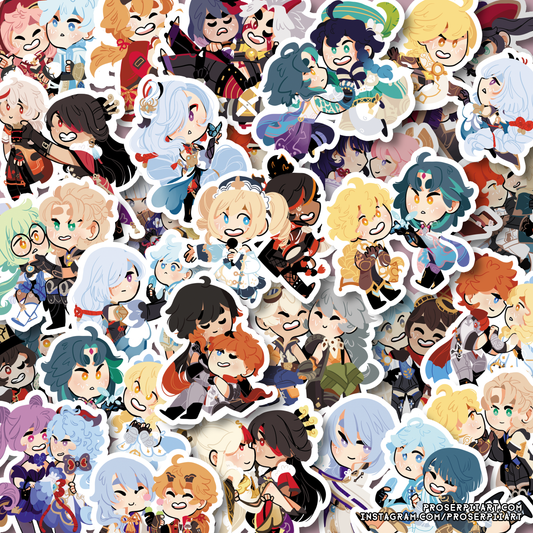 Genshin Impact Ship Stickers