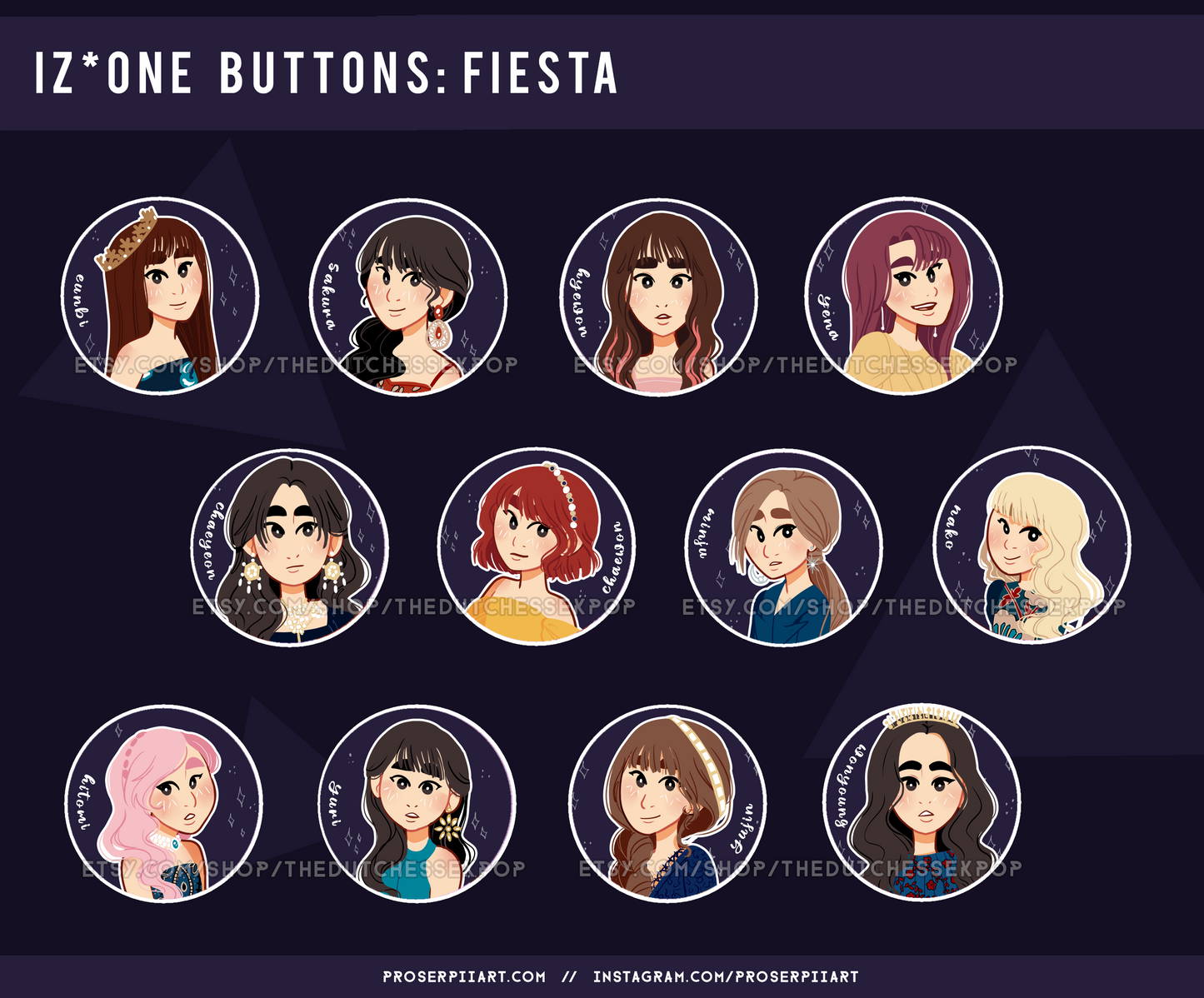 IZONE ERAS 1.5inch Badges