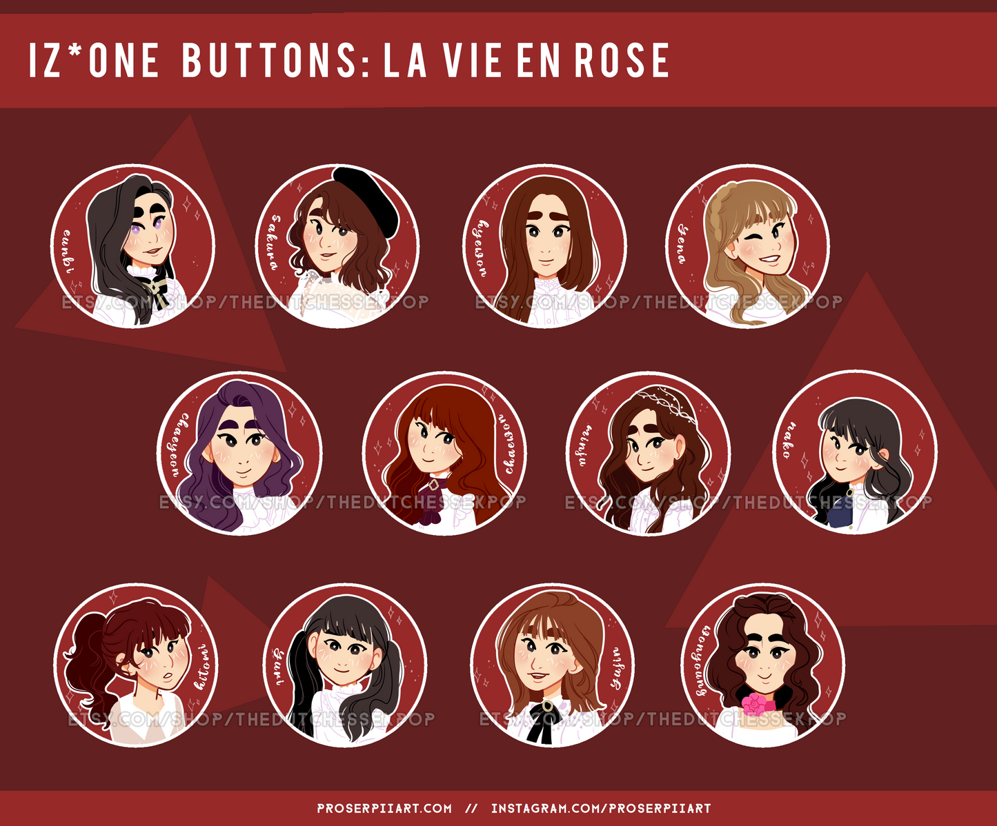 IZONE ERAS 1.5inch Badges