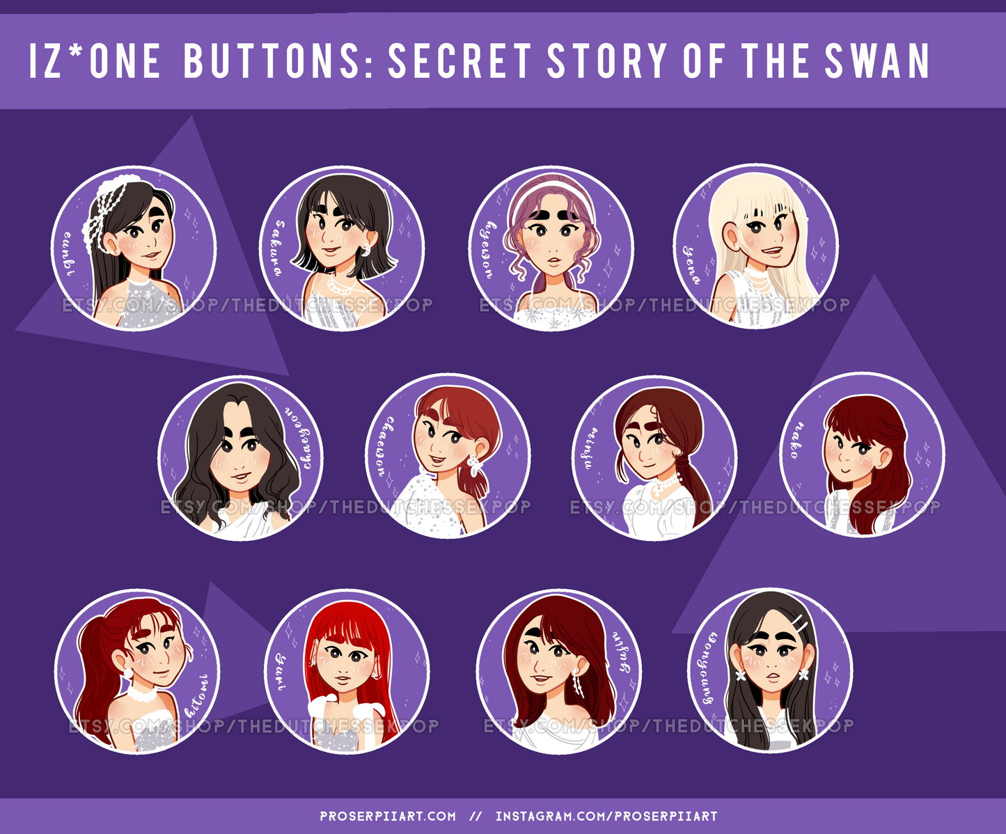 IZONE ERAS 1.5inch Badges