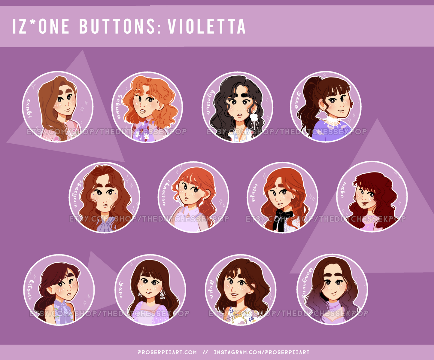 IZONE ERAS 1.5inch Badges