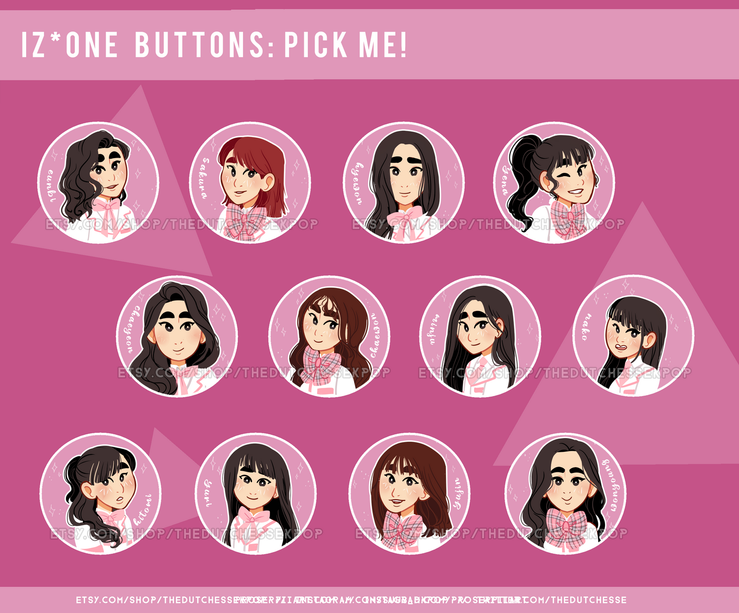 IZONE ERAS 1.5inch Badges