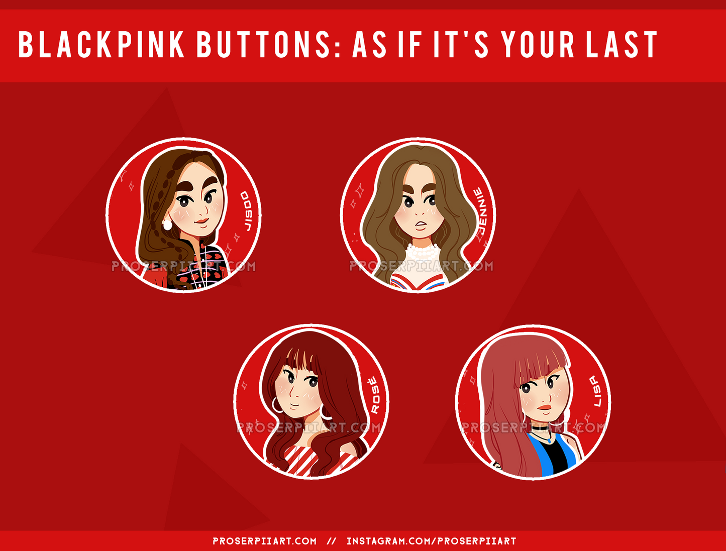 Blackpink ERAS 1.5inch Badges