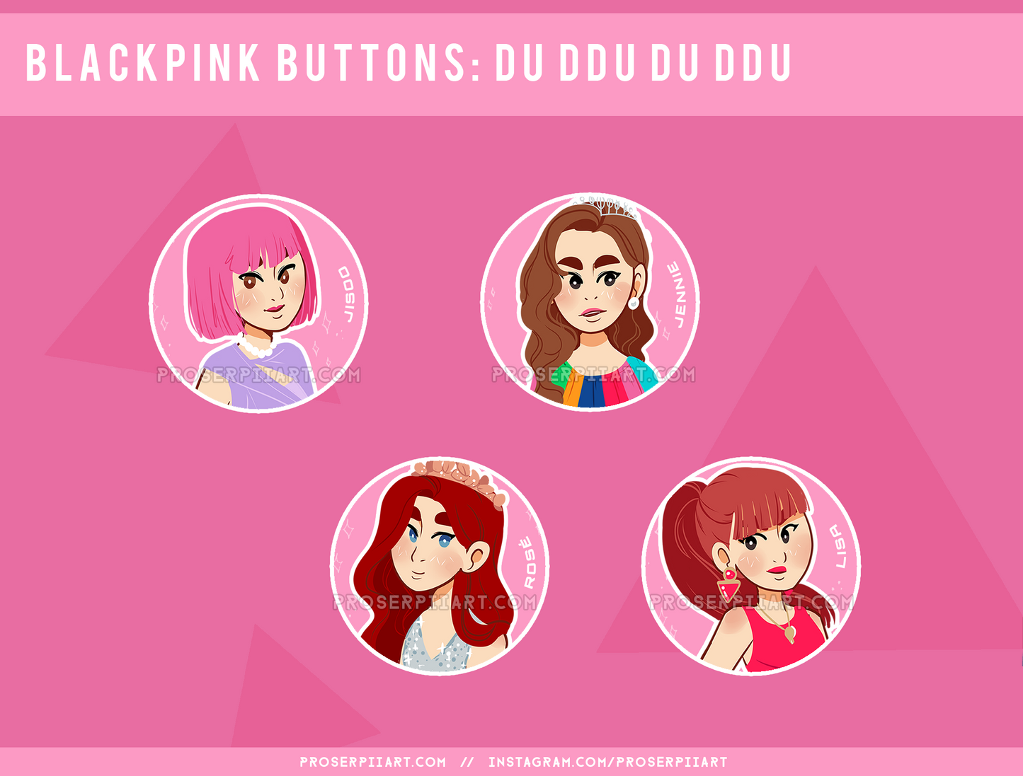 Blackpink ERAS 1.5inch Badges