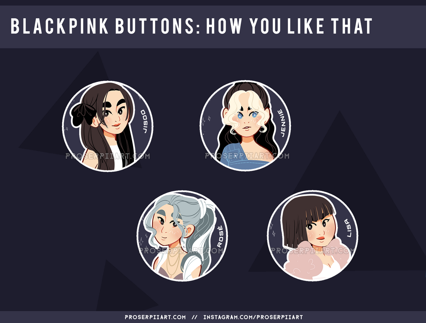 Blackpink ERAS 1.5inch Badges