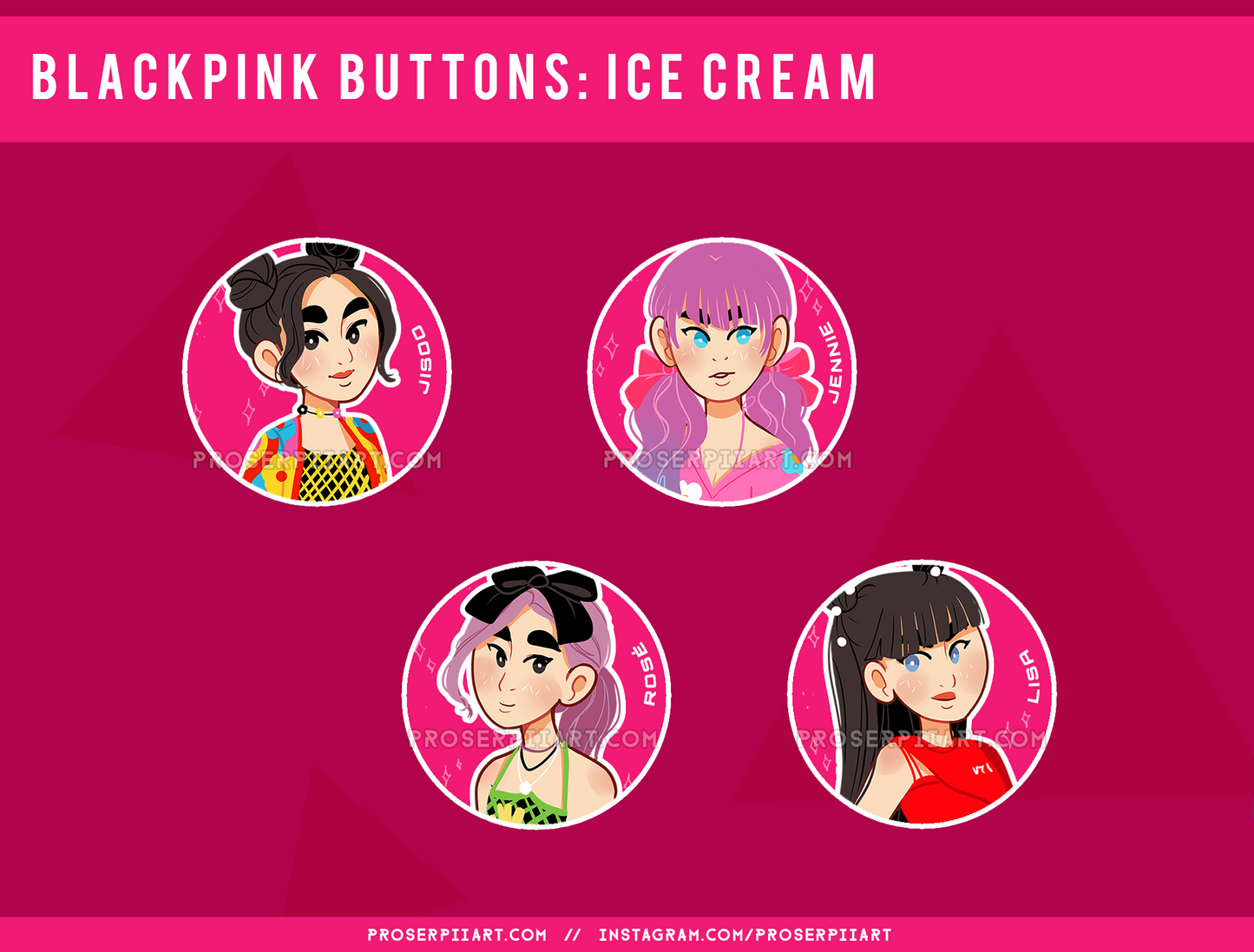 Blackpink ERAS 1.5inch Badges