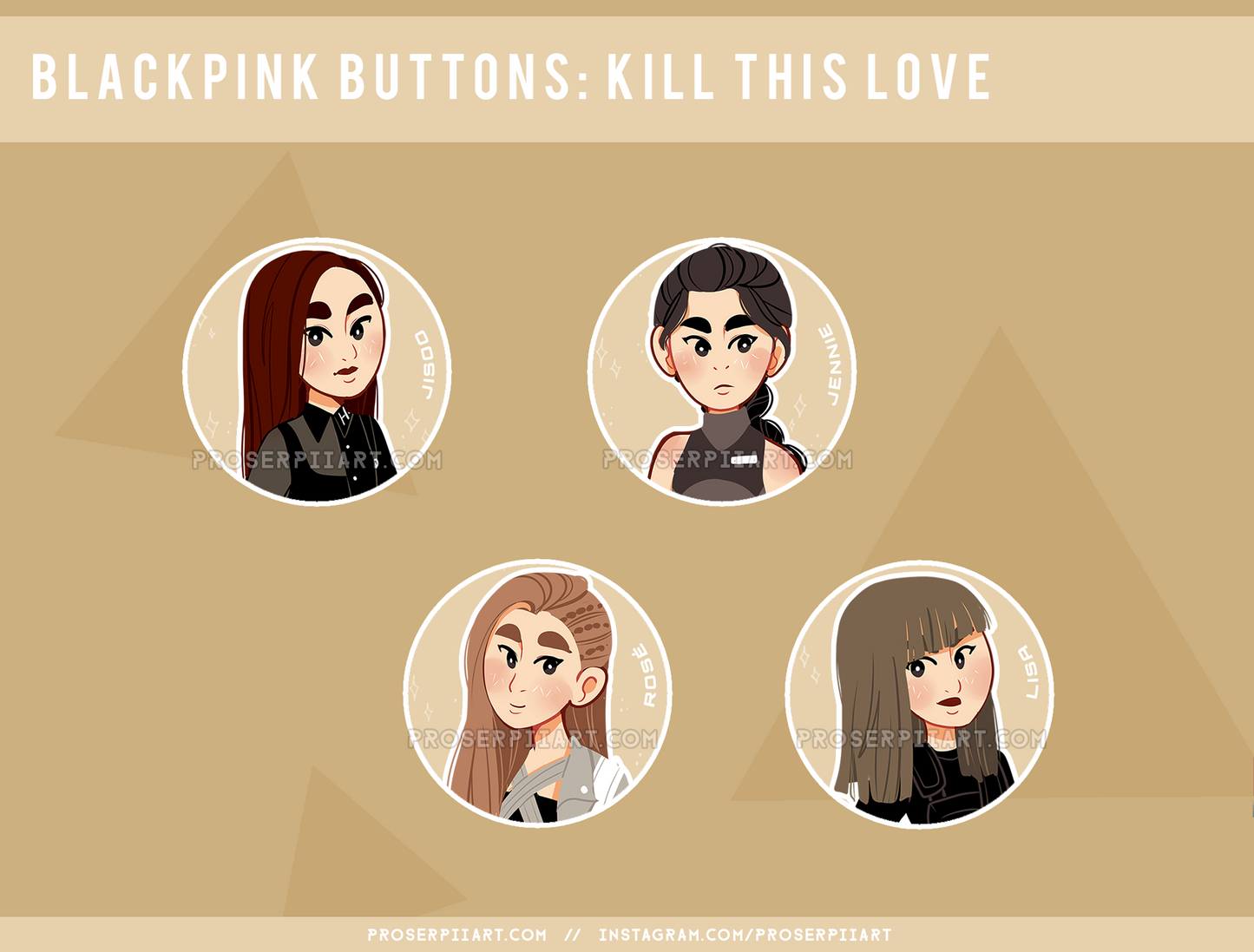 Blackpink ERAS 1.5inch Badges