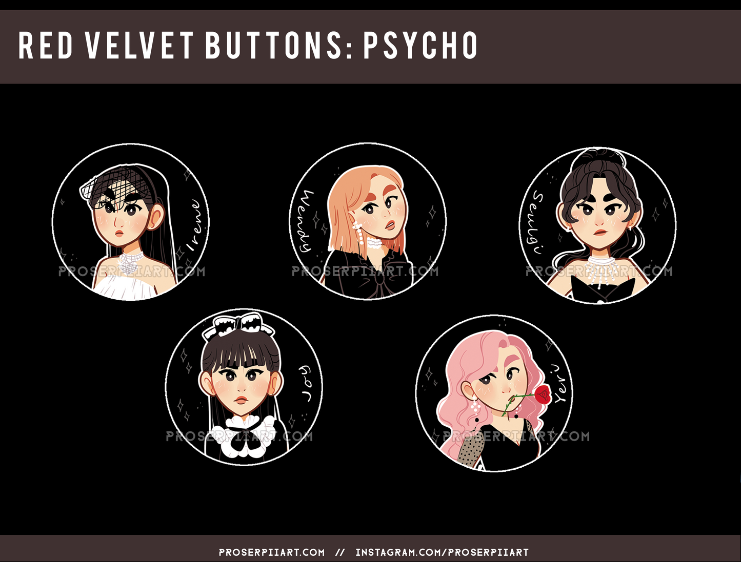 Red Velvet ERAS 1.5inch Badges