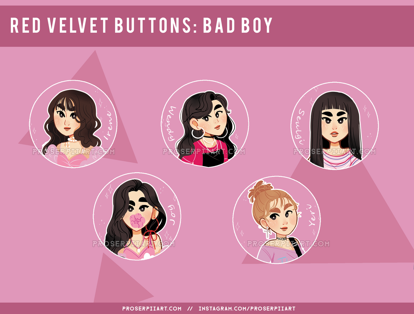 Red Velvet ERAS 1.5inch Badges