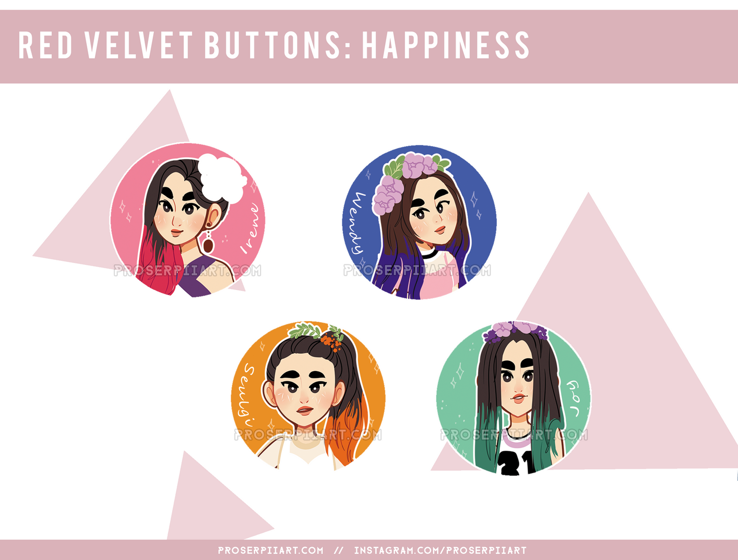 Red Velvet ERAS 1.5inch Badges