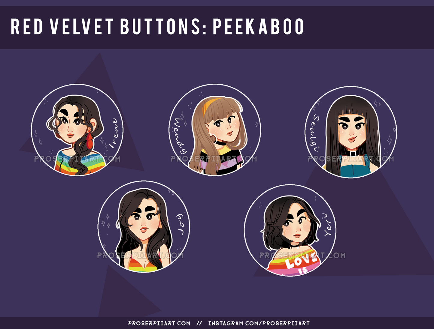 Red Velvet ERAS 1.5inch Badges