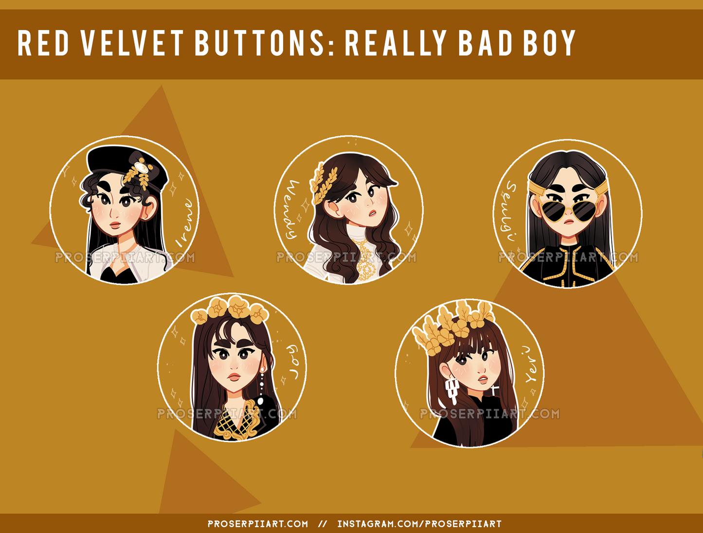 Red Velvet ERAS 1.5inch Badges
