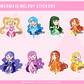 Mermaid Melody Pichi Pichi Pitch Stickers // MMPPP