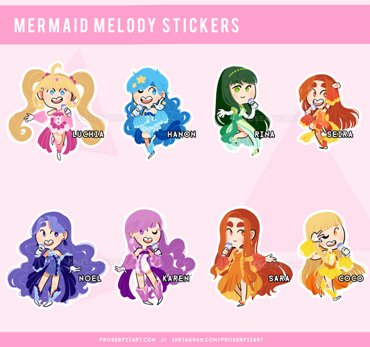 Mermaid Melody Pichi Pichi Pitch Stickers // MMPPP