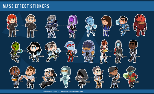 Mass Effect Stickers