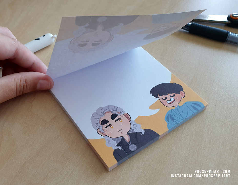 Jaskier and Geralt Memo Pad