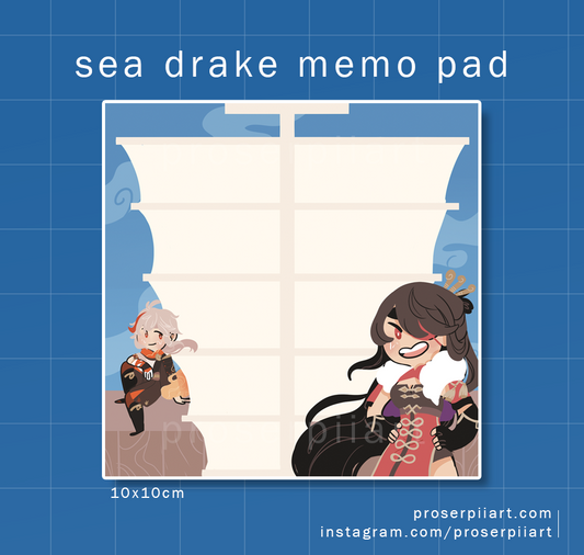 Beidou's Sea Drakes Memo Pad