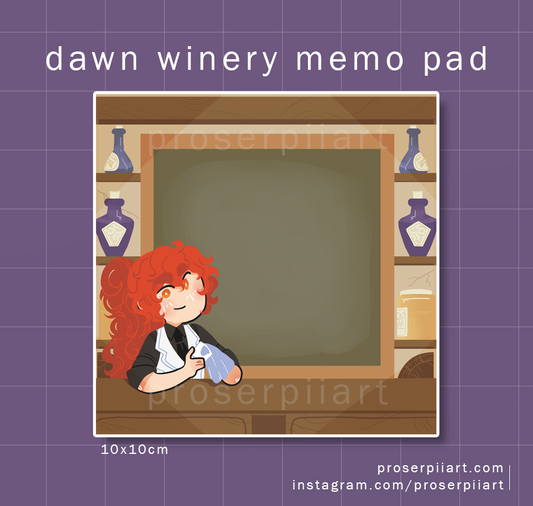Diluc's Dawn Winery Memo Pad