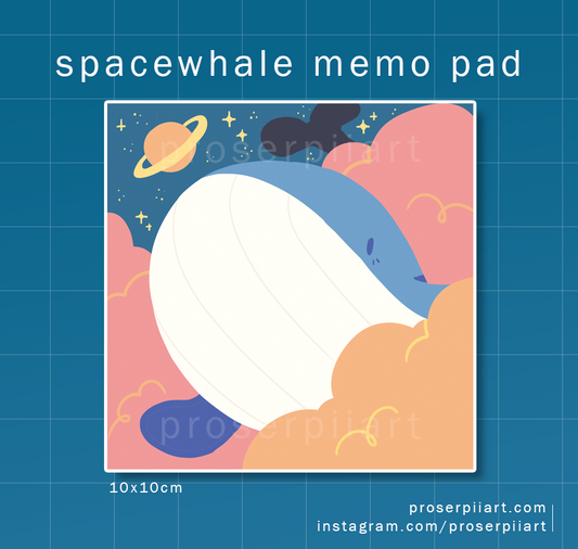 Space Whale Memo Pad