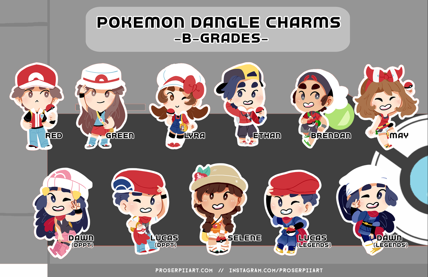 B-Grade Trainer + Starter Dangle Charms