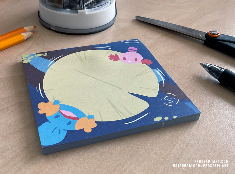 Pokemon Biomes: River Memo Pad
