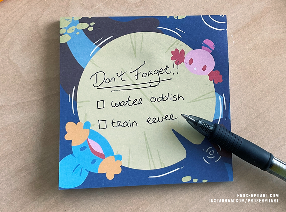Pokemon Biomes: River Memo Pad