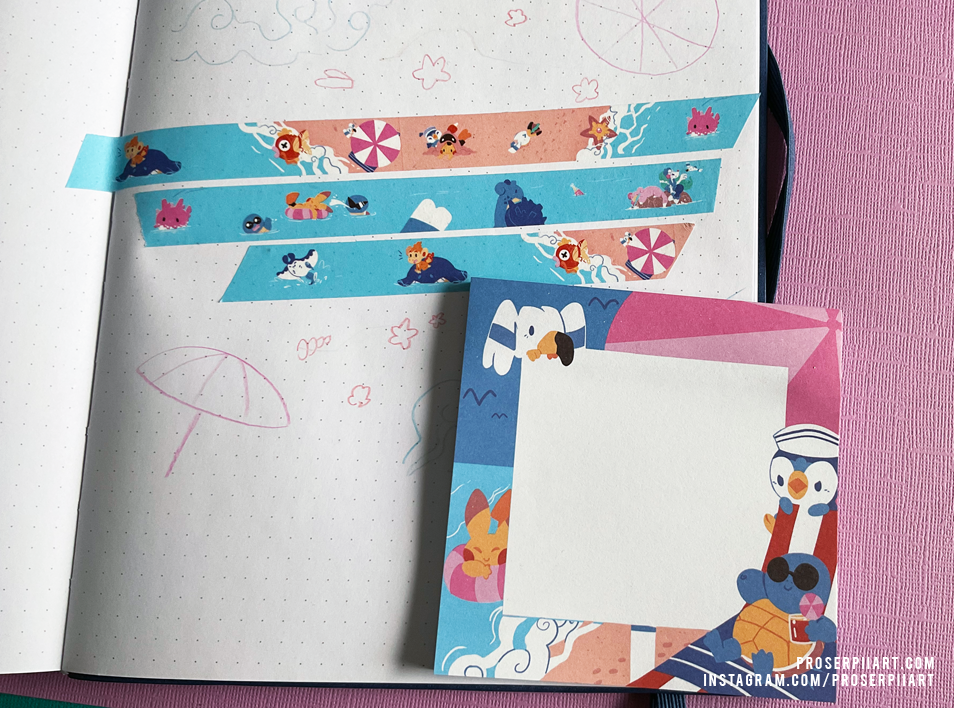 Pokemon Biomes: Beach Memo Pad