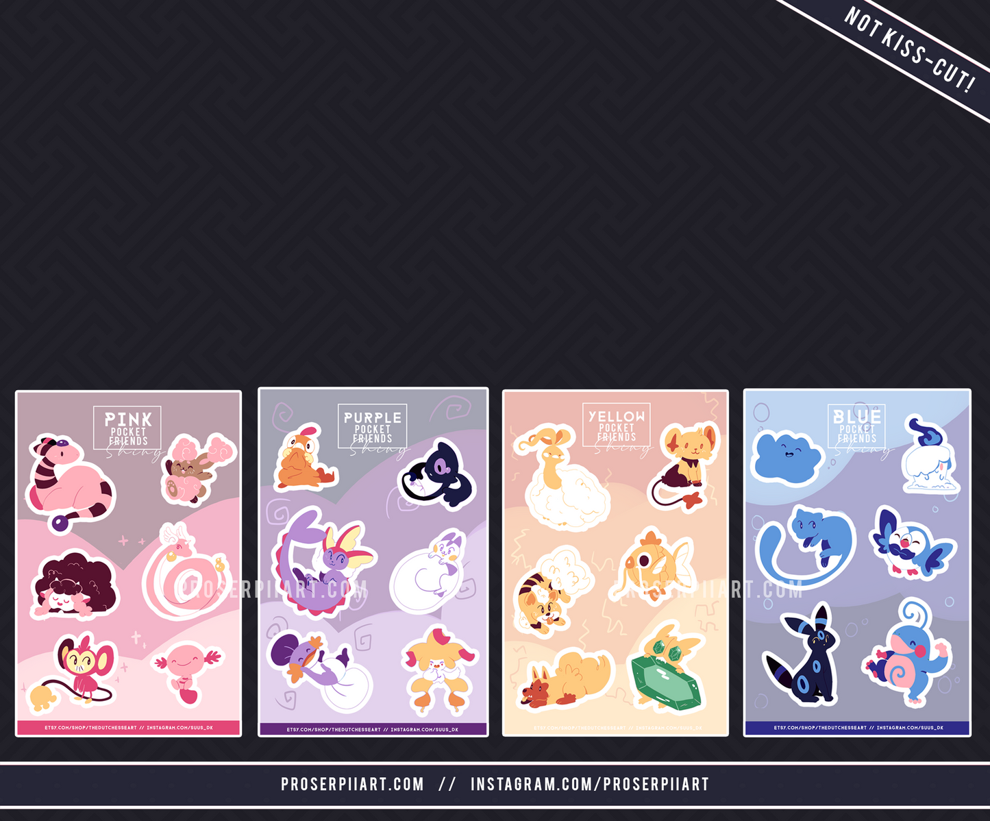Pokemon Sticker Sheets // - Not Kiss-Cut! -