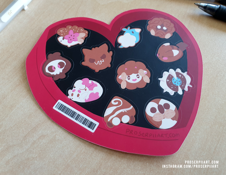 Pokemon Bonbons Vinyl Sticker Sheets