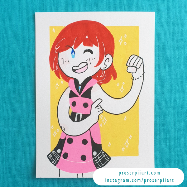 Kingdom Hearts Kairi Original Posca Painting