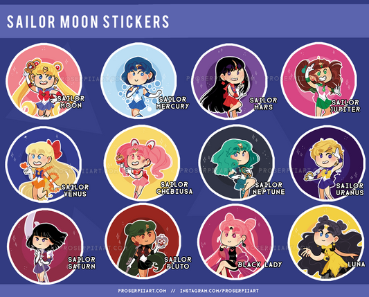 Lunar Senshi Buttons!