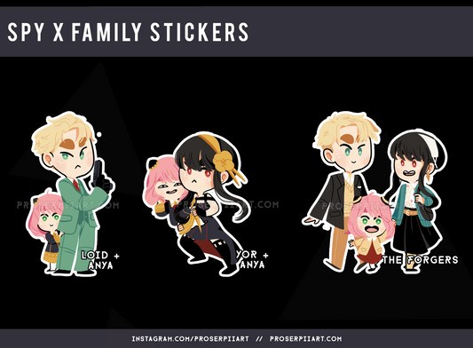 Spy Anime Stickers