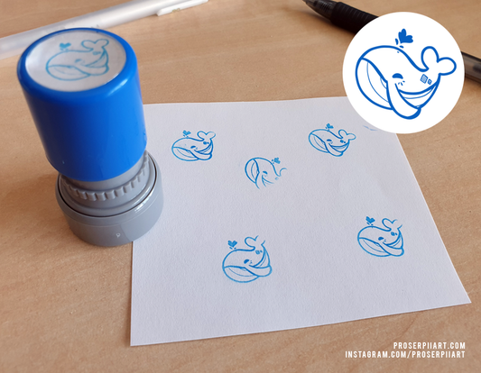 Whale Self-Inking Stamps