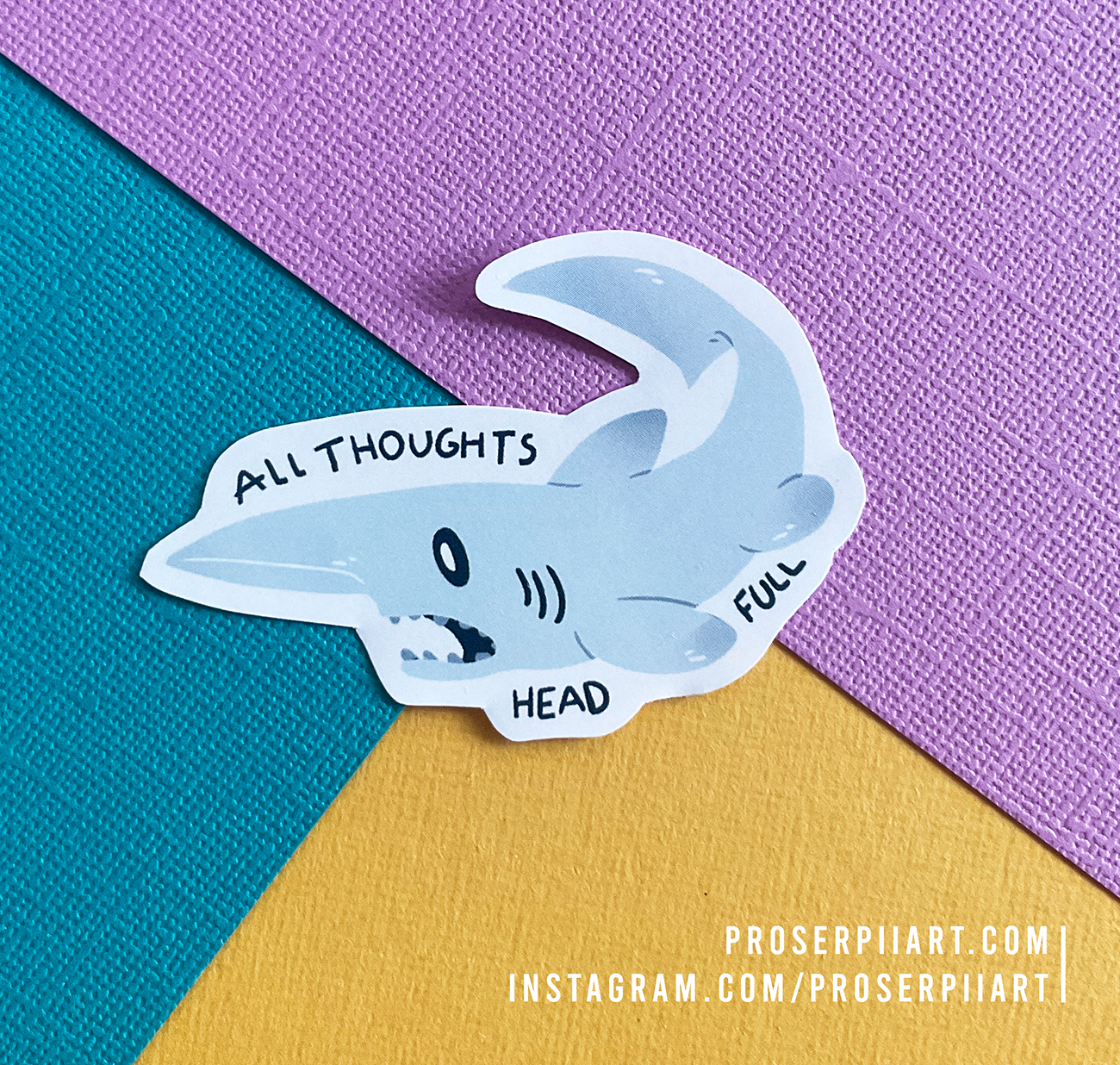 Shark Stickers! // Cute Sharks Sticker Pack // No Thoughts Head Empty