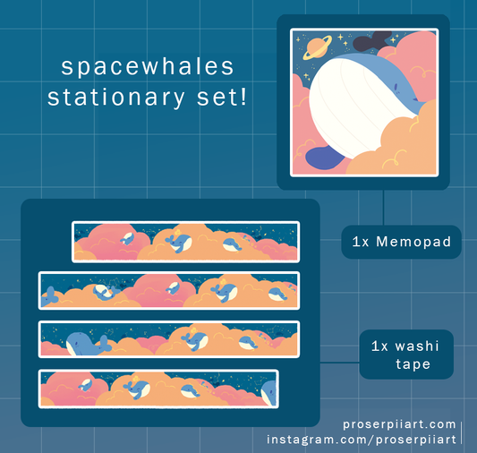 Space Whales Washi Tape