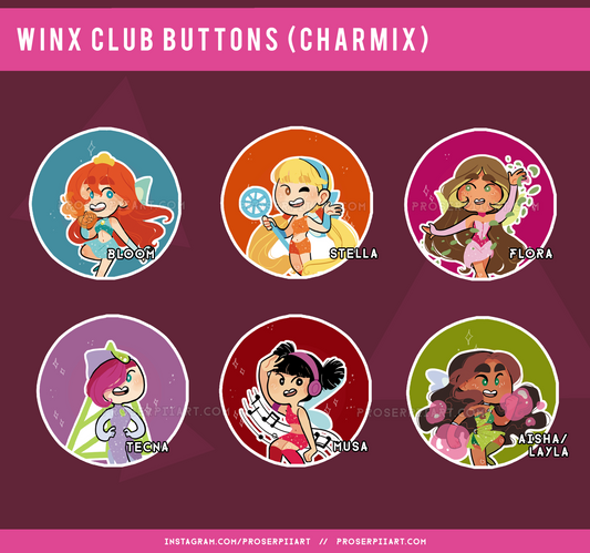 Winx Club Buttons!