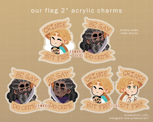 Our Flag Means Death Blackbonnet Charms