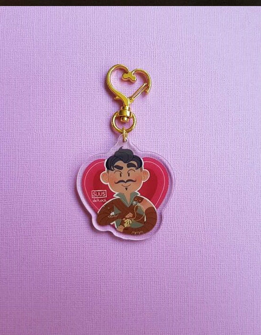 Dorian Pavus 2" Double Sided Acrylic Charm